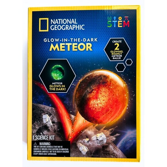 NATIONAL GEOGRAPHIC S.T.E.M. Glow in the Dark Meteor Ages 8+ NIB NWT - Picture 1 of 2